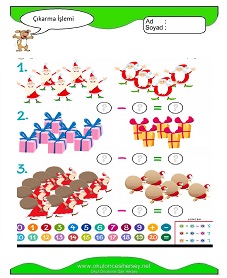 Çıkarma İşlemi Çalışma Sayfaları